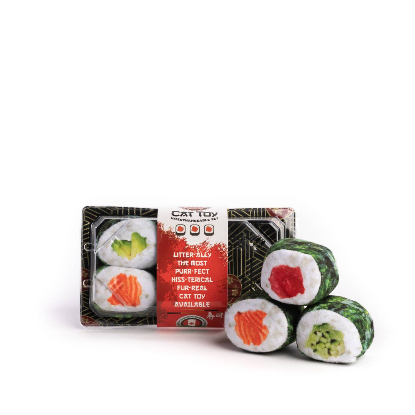 Sushi Roll Cat Pet Toy