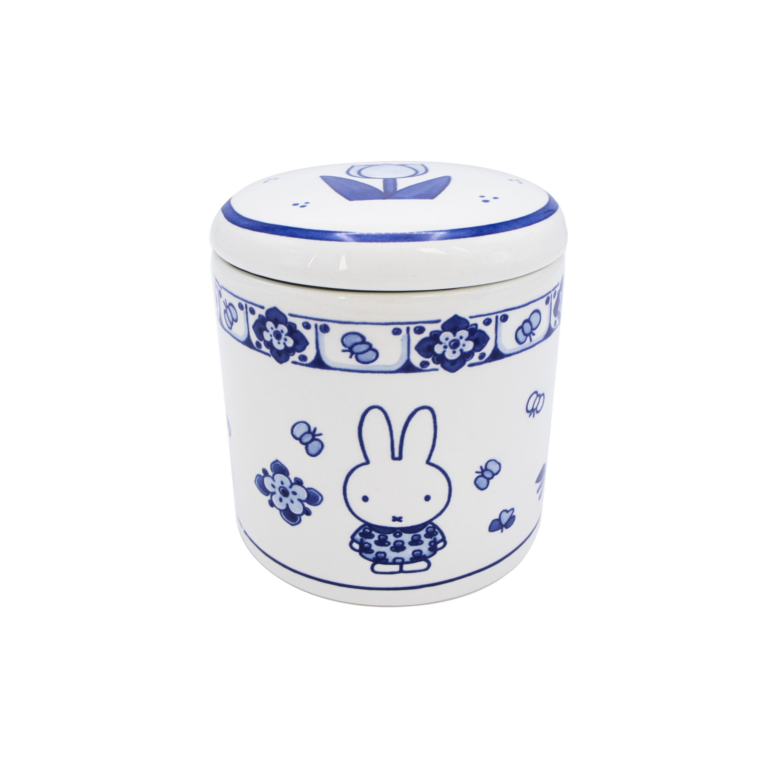 Miffy Cookie Jar Container Delft Blue | ZillyMonkey – zillymonkey