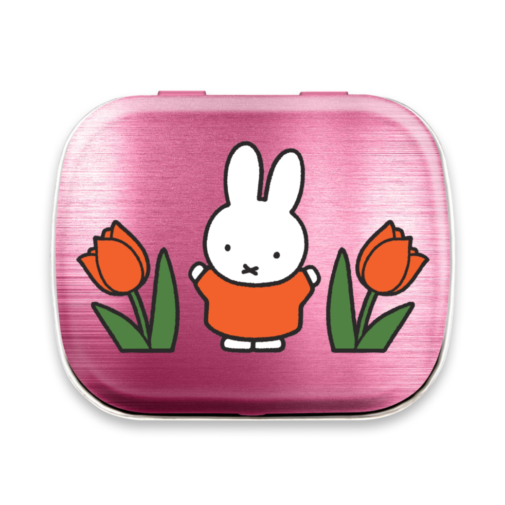 Miffy Pink Tulips Mini Tin – zillymonkey
