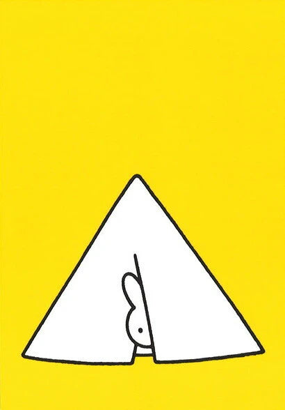 Miffy Postcard - Miffy Peeking from Tent – zillymonkey