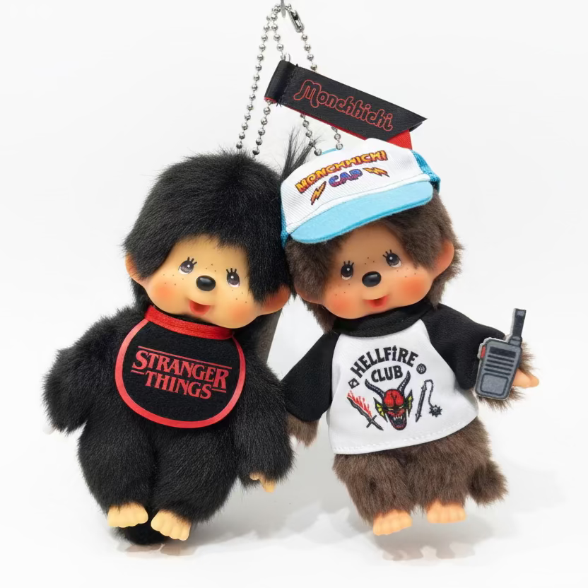 Monchhichi x Stranger Things Keychain Charm – zillymonkey Monchhichi x Stranger Things Keychain Charm – zillymonkey