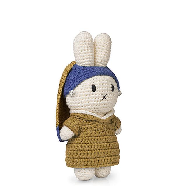 全日本送料無料 Hat Red Dress Tulips Blue Miffy Crocheted by Dutch Just あみぐるみ