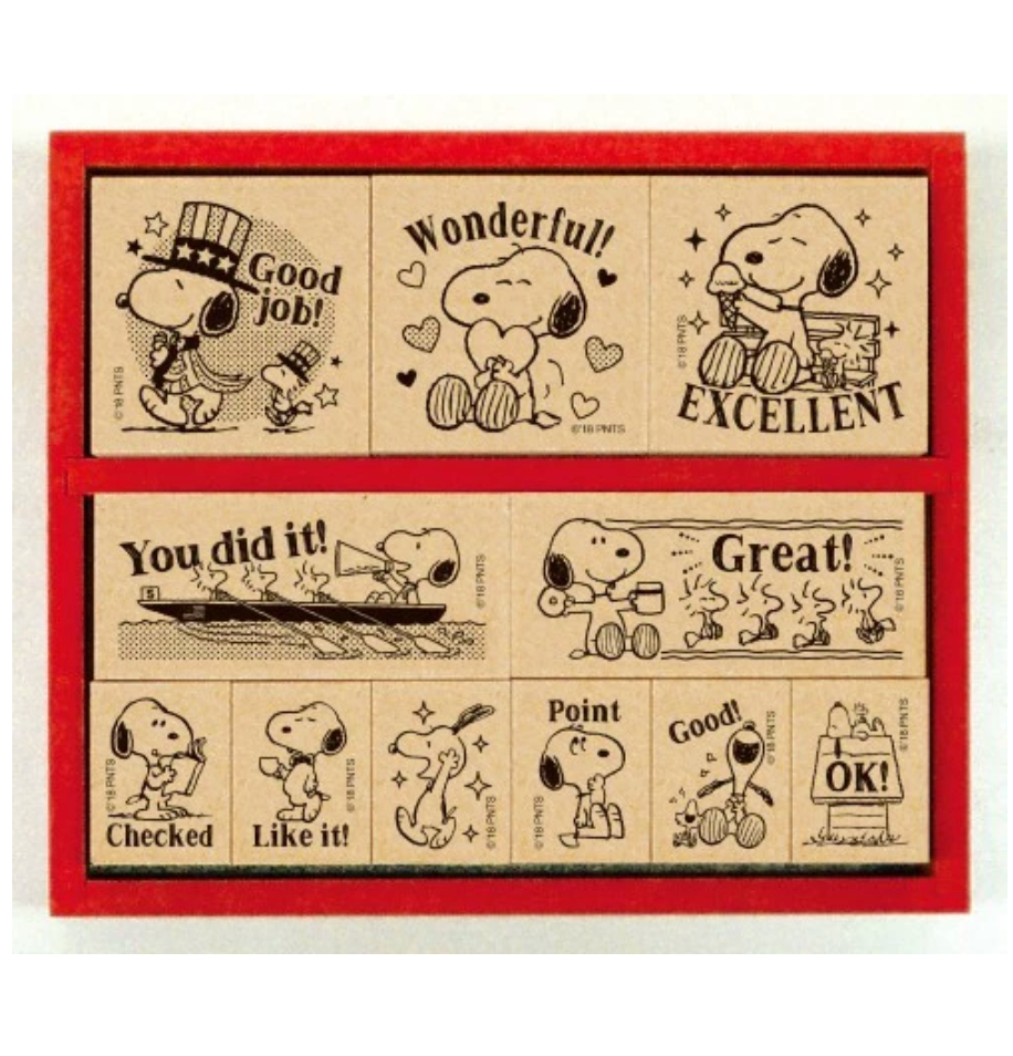 Snoopy Stamp Set | Made in Japan | zillymonkey