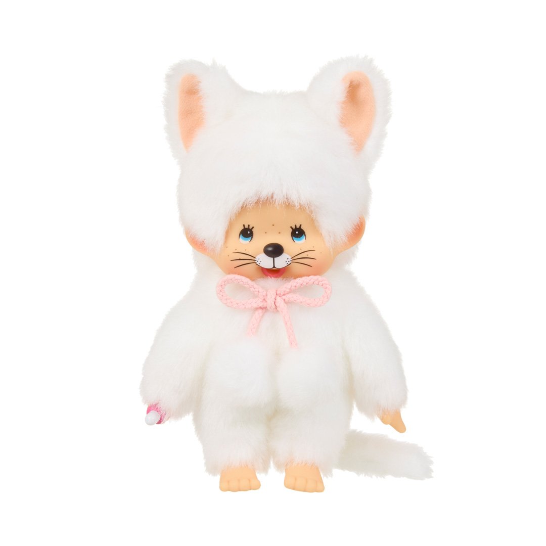 Monchhichi Girl White Cat Plush – zillymonkey