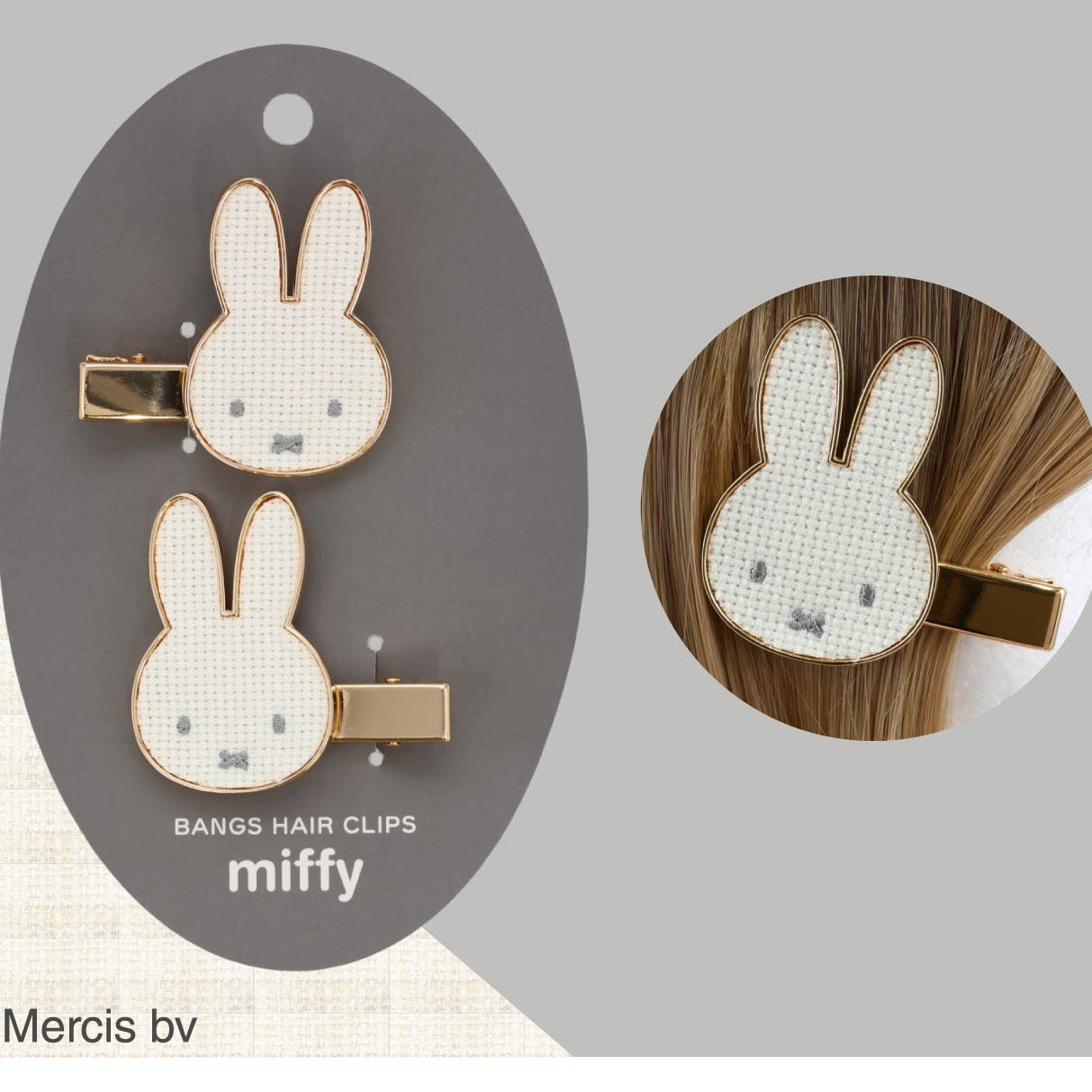 ミルキィ　 Miffy Tweed Hair Clips – zillymonkey