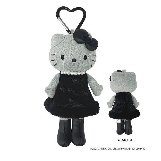 Sanrio Gray Dress Hello Kitty Style Up Mascot Plush Keychain Sanrio Gray Dress Hello Kitty Style Up Mascot Plush Keychain
