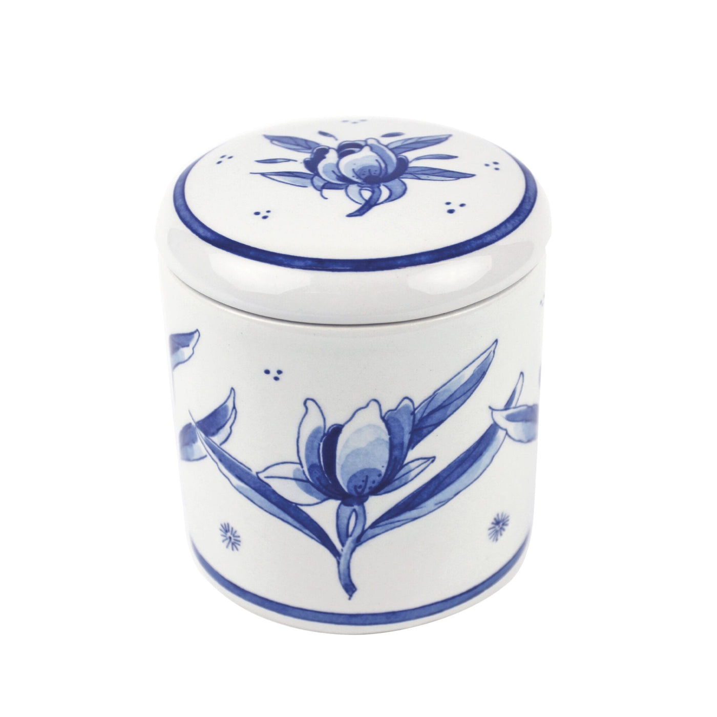 Cookie Jar Tulips Delft Blue by Royal Delft