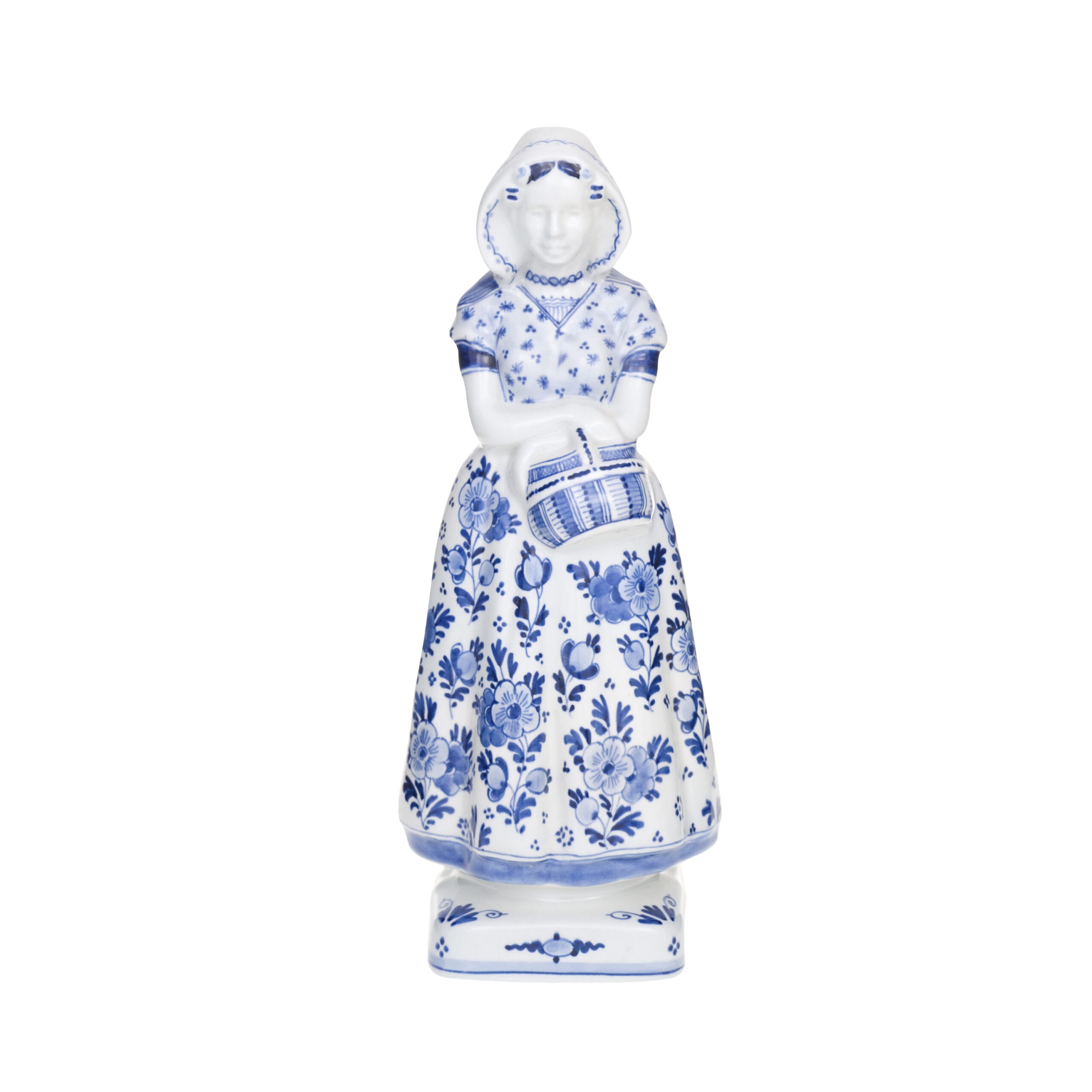 ヴィンテージロイヤルデルフト　 大型フィギュリン　ファーマーと妻 Royal Delft The Original Blue Farmer's Wife Hand-Painted | zillymonkey
