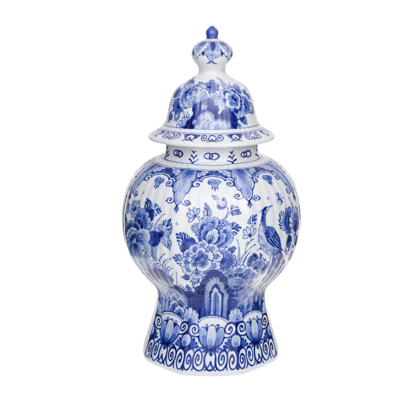 Jar with Lid (12) Hand-Painted by Royal Delft