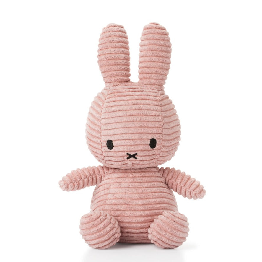 Miffy Sitting Corduroy Plush Pink by Bon Ton Toys | zillymonkey