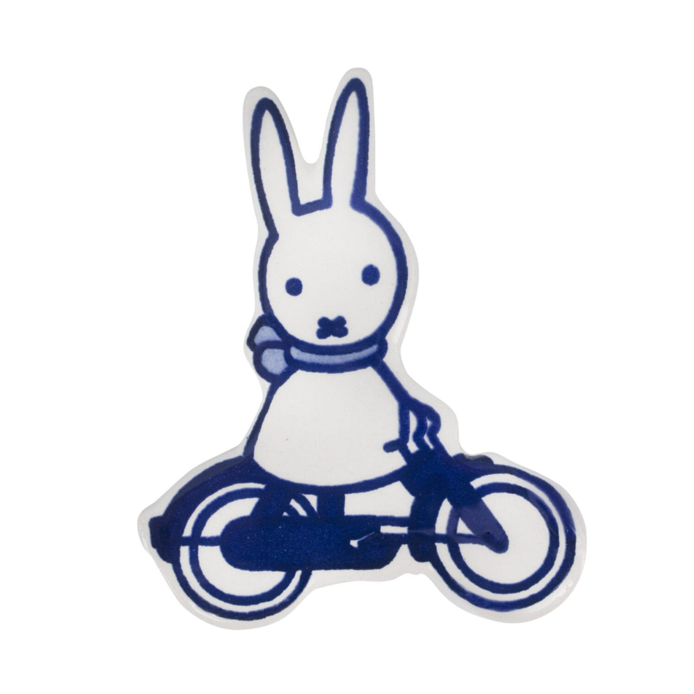 Magnet Miffy on Bike Delft Blue by Royal Delft