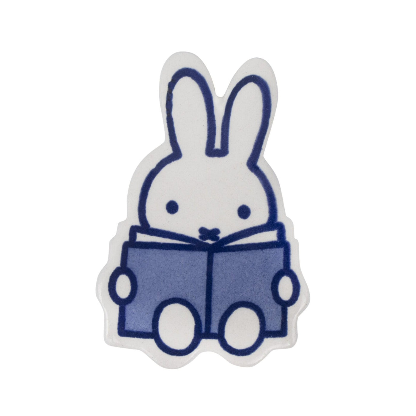 Magnet Miffy Reading Book Delft Blue by Royal Delft