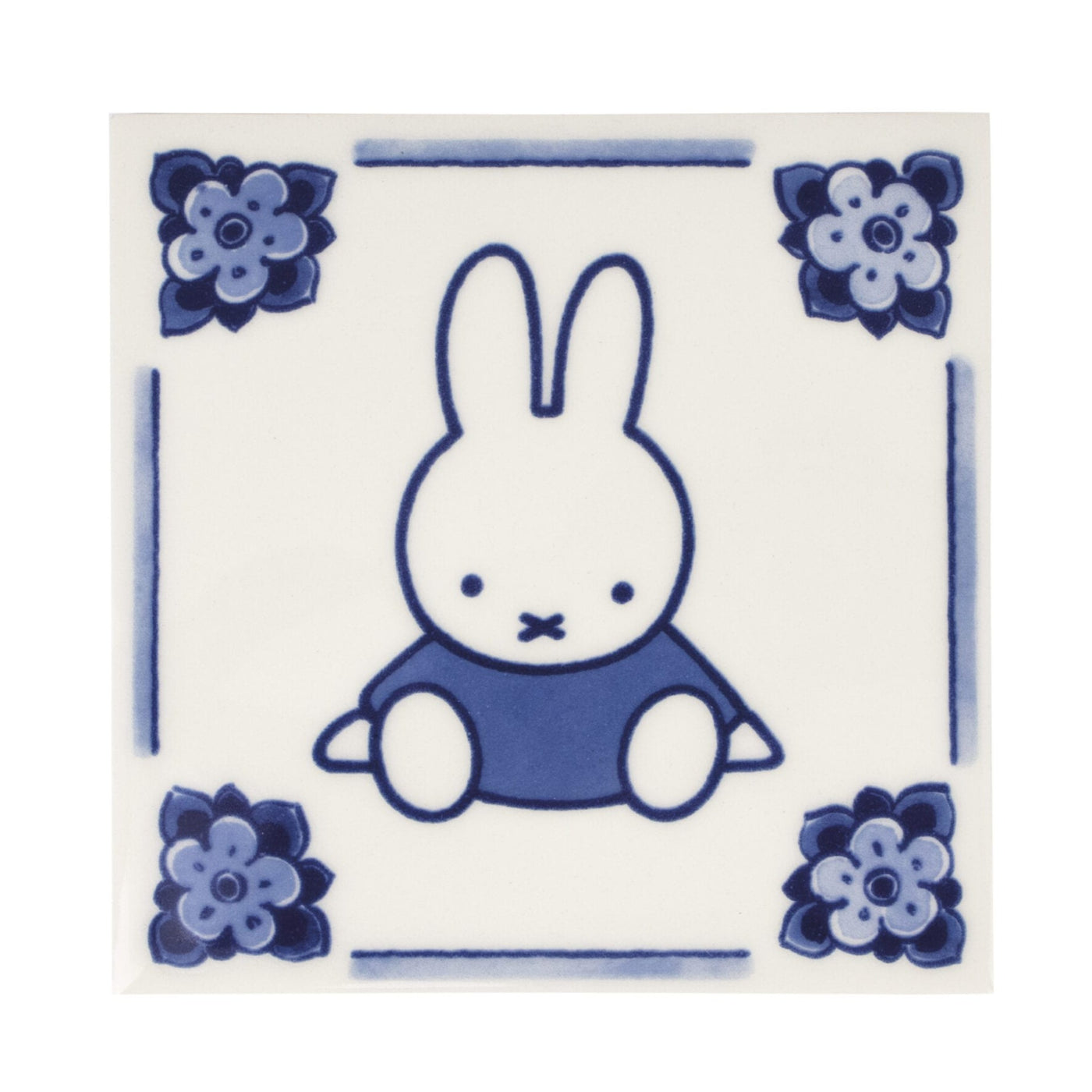 Tile Miffy Sitting Delft Blue by Royal Delft