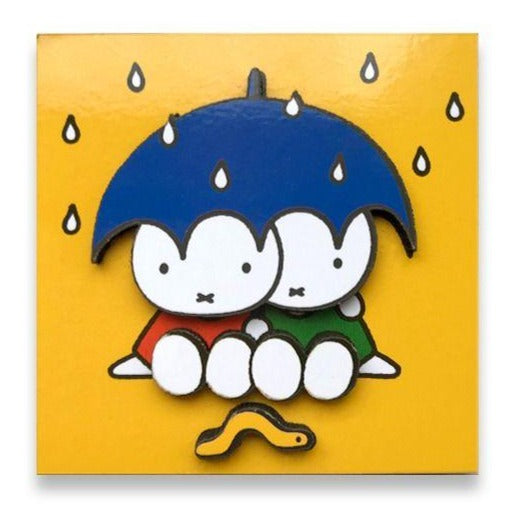 Miffy Umbrella Wooden Magnet