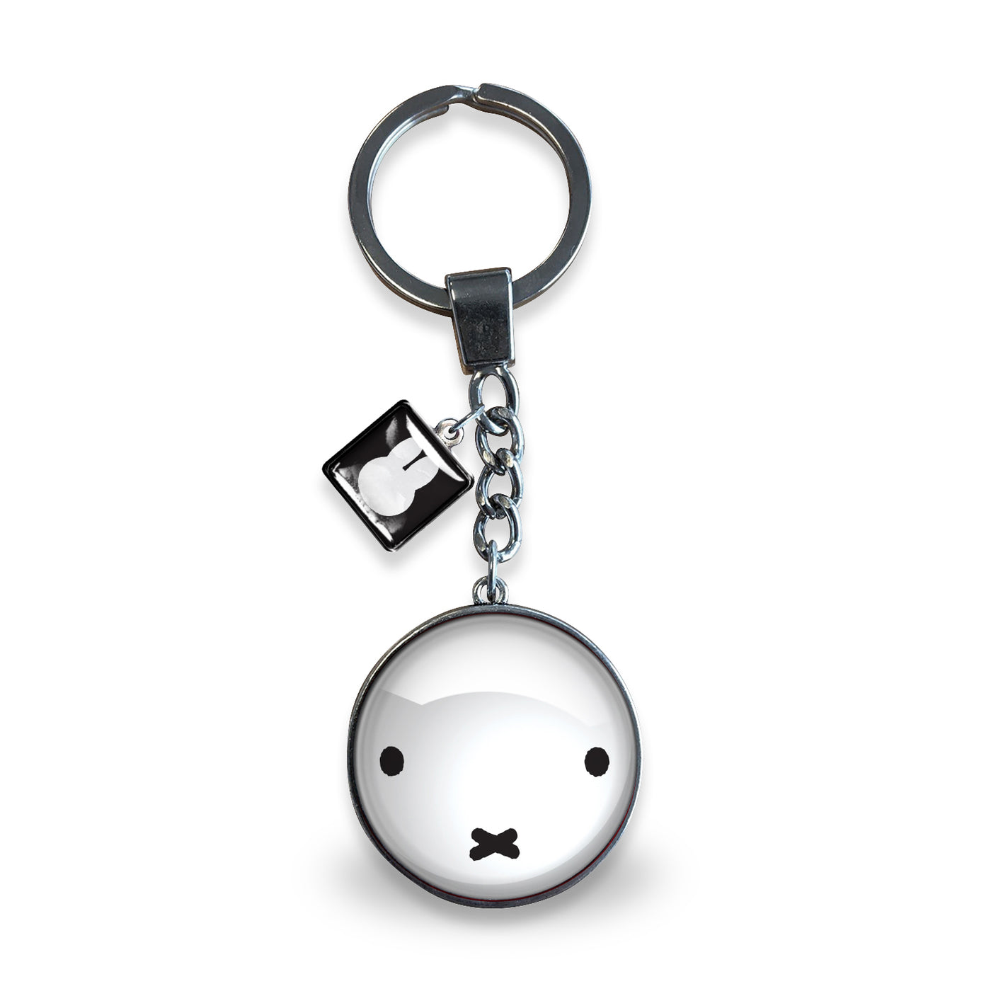 Miffy Face Glass Bubble Keychain