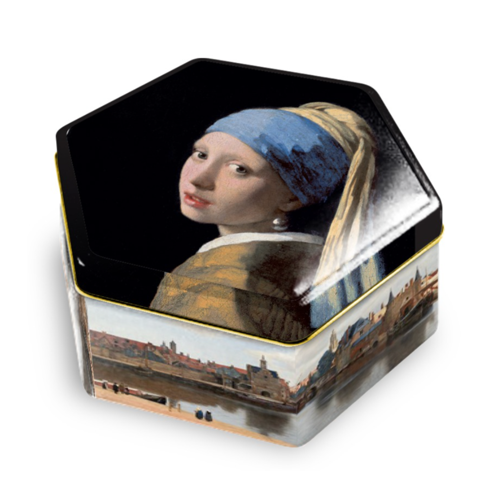 Sixtin Vermeer The Girl with a Pearl Earring Tin Container