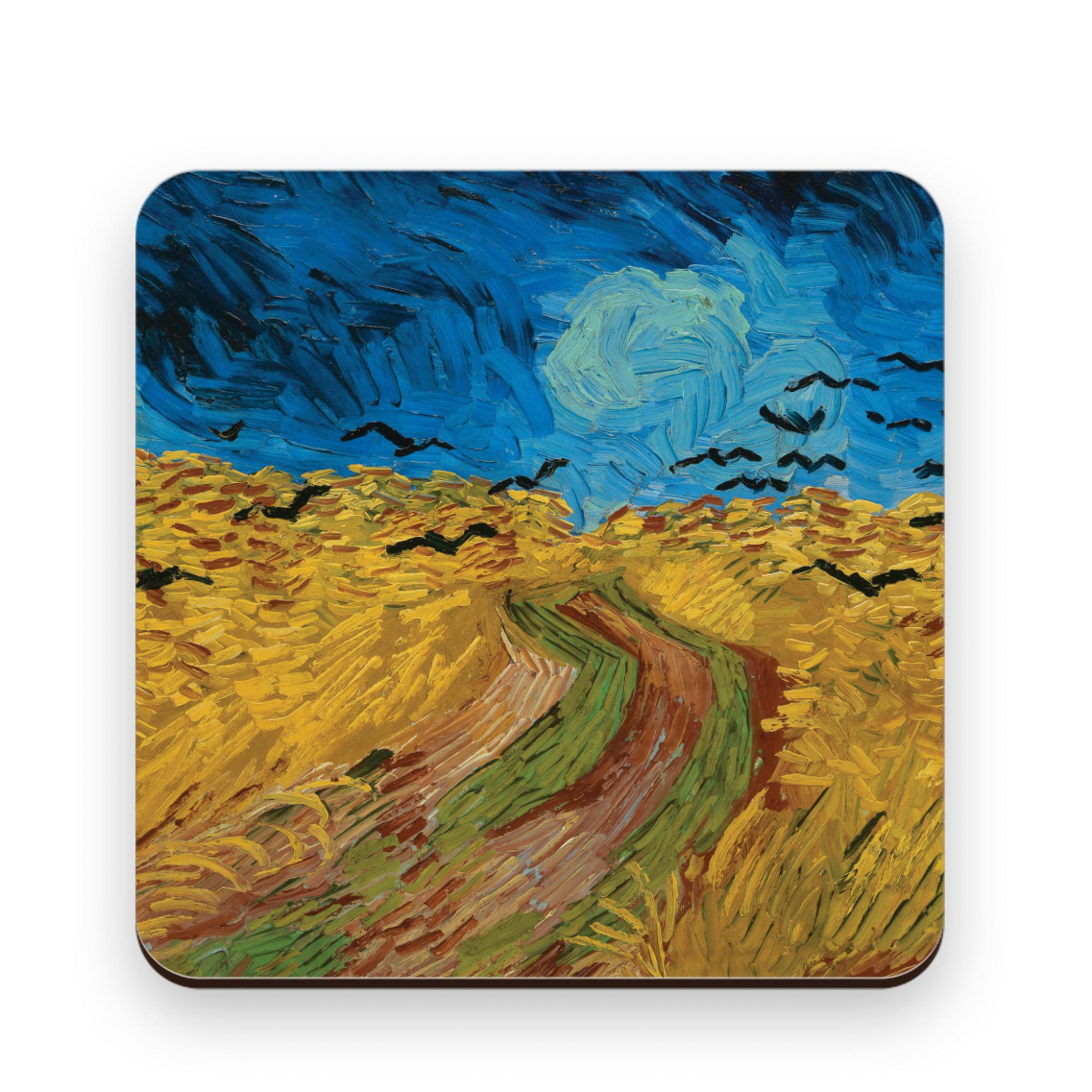 Coaster Van Gogh Wheatfield with Crows Set of 5