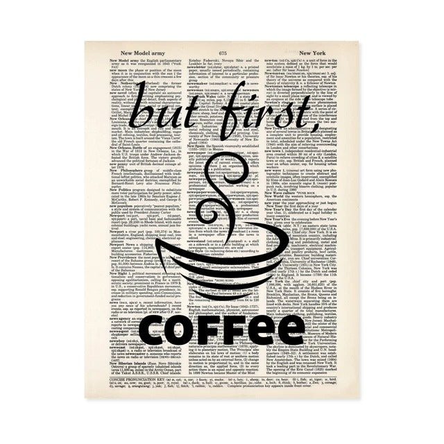 But First Coffee Print Blue Poppy Gallery