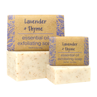 Lavender Thyme Essential Oil Exfoliating Soap by Greenwich Bay Trading Company