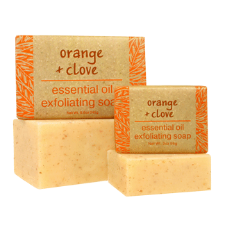 Orange Clove Essential Oil Exfoliating Soap by Greenwich Bay Trading Company