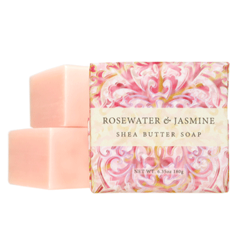 Rosewater Jasmine Shea Butter Soap by Greenwich Bay Trading Company