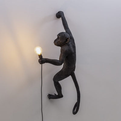 The Monkey Lamp Black - Hanging Right