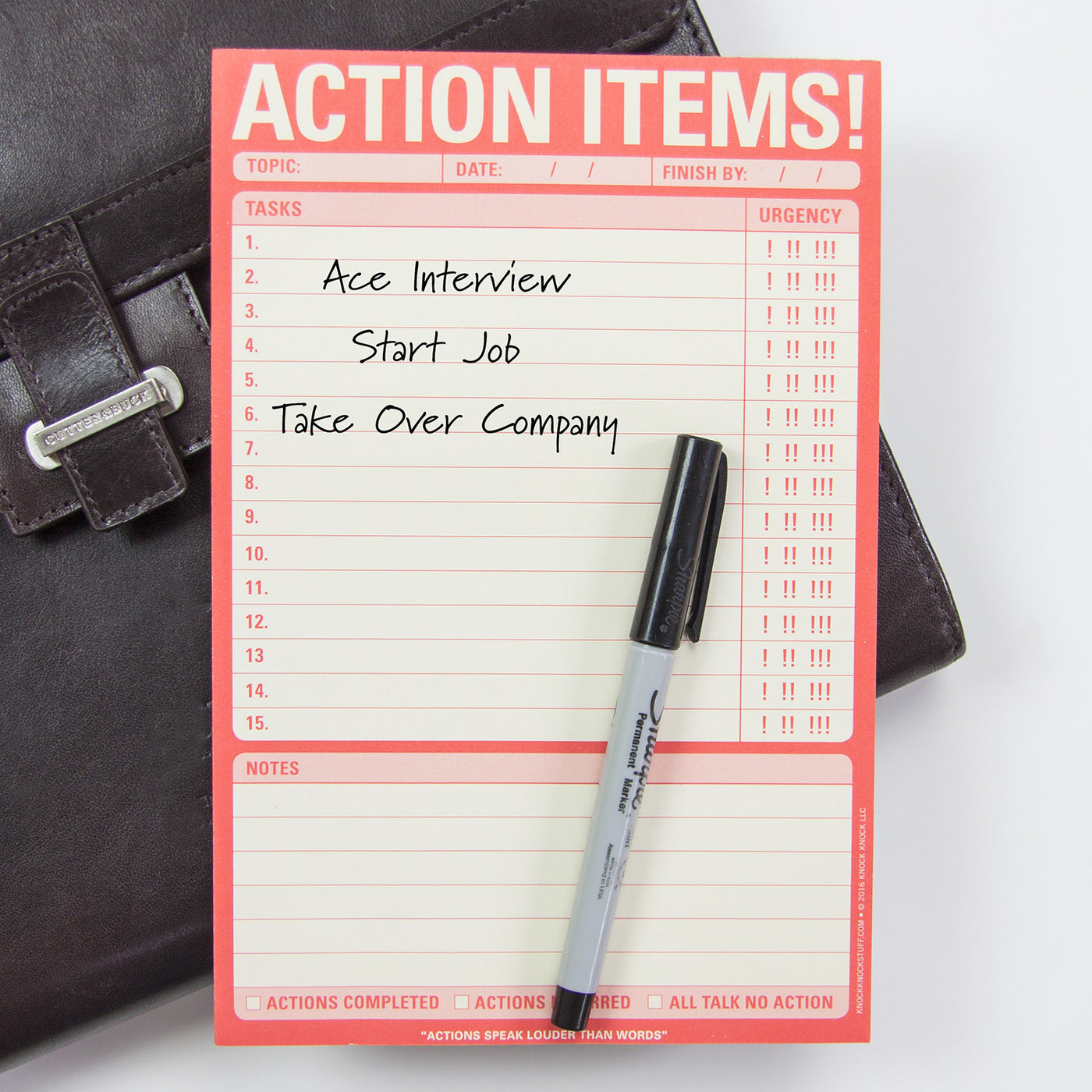 Action Items! Pad by Knock Knock