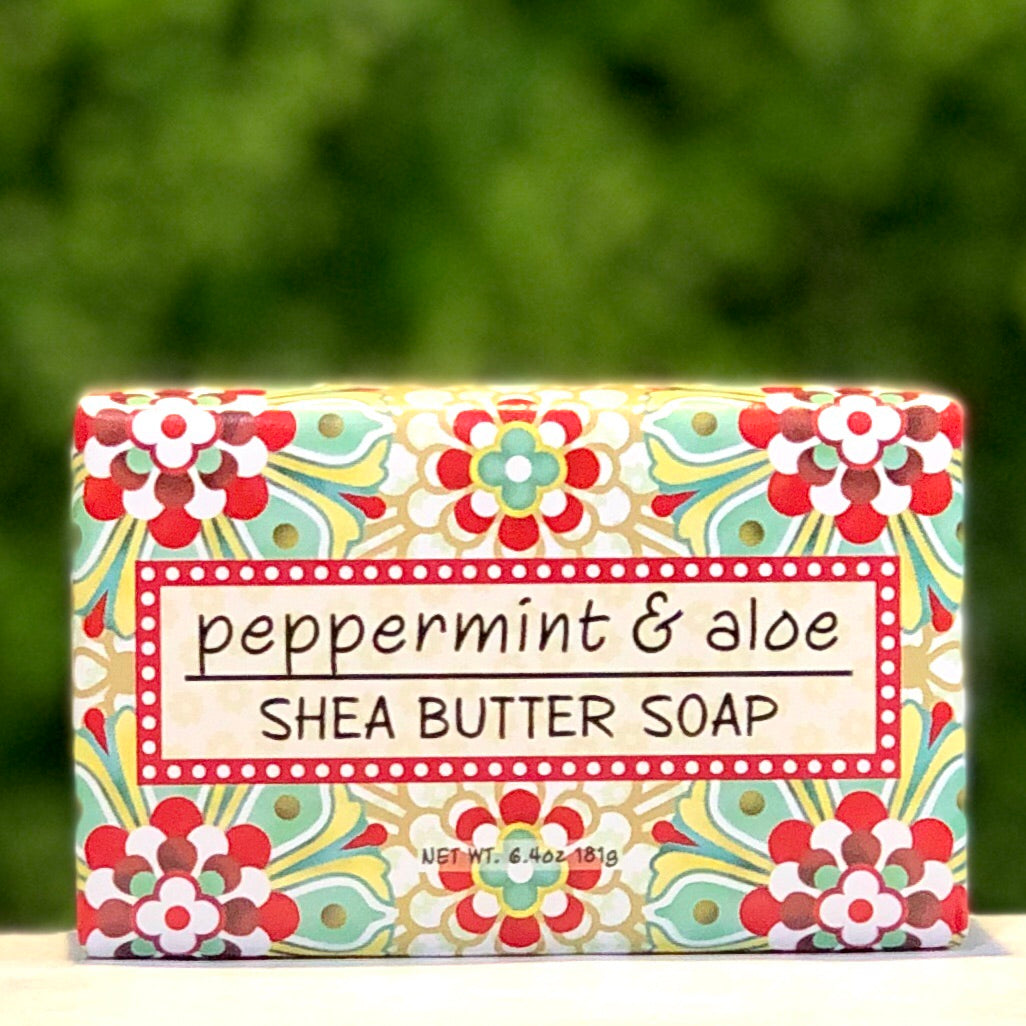 Peppermint & Aloe Garden Bar Soap by Greenwich Bay Trading Company