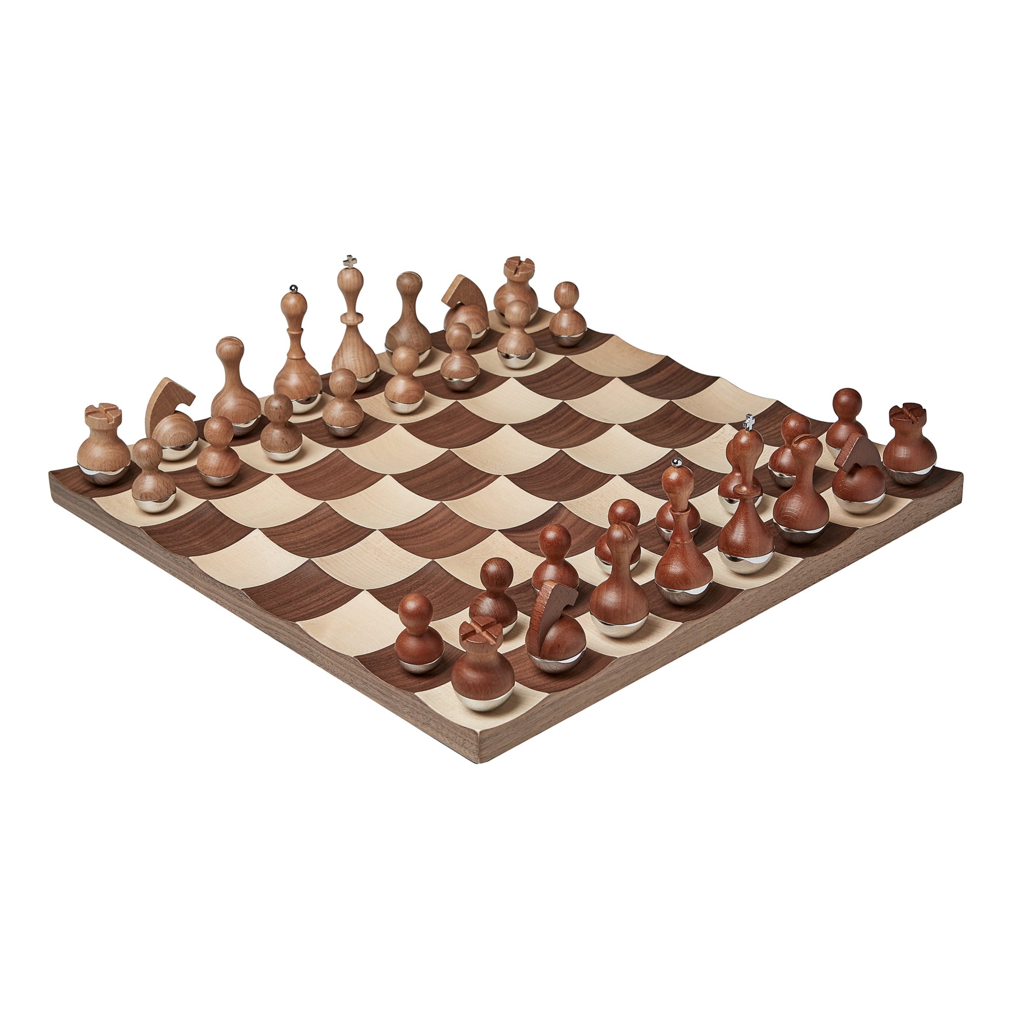 新しく着き Animal Kingdom Chessmen from Italy Greenwich Chess Board 