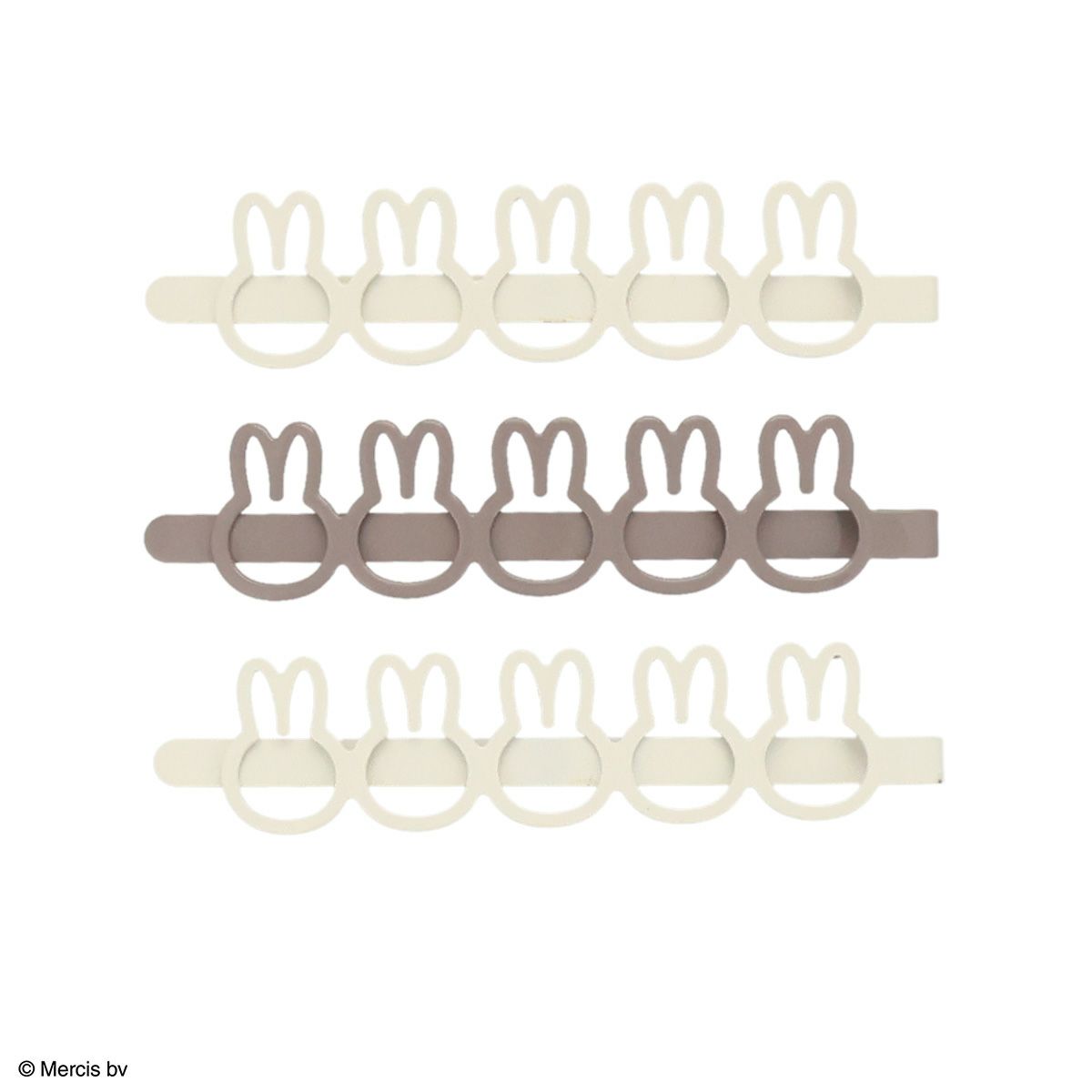 Miffy Outline Flat Metal Hair Clip