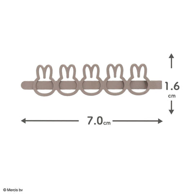 Miffy Outline Flat Metal Hair Clip