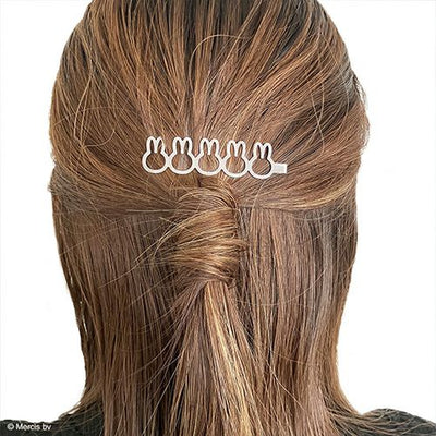 Miffy Outline Flat Metal Hair Clip