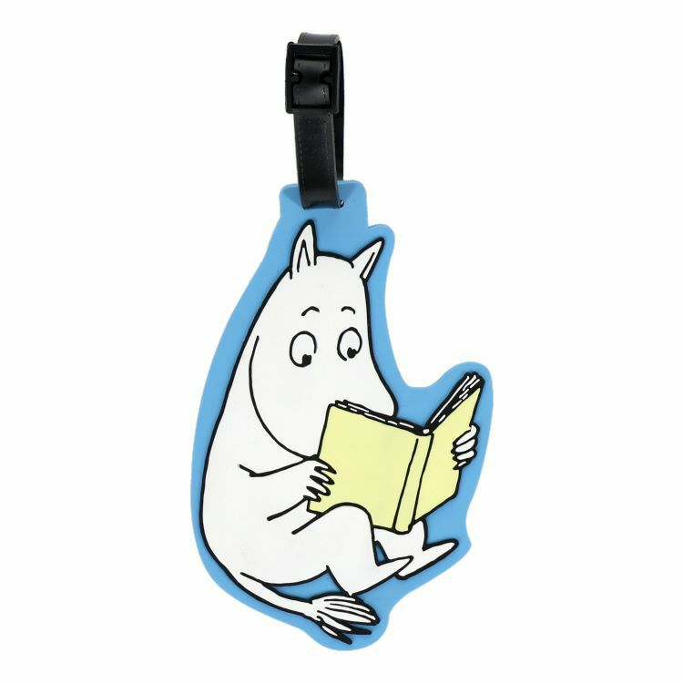 Moomin Reading Rubber Luggage Tag