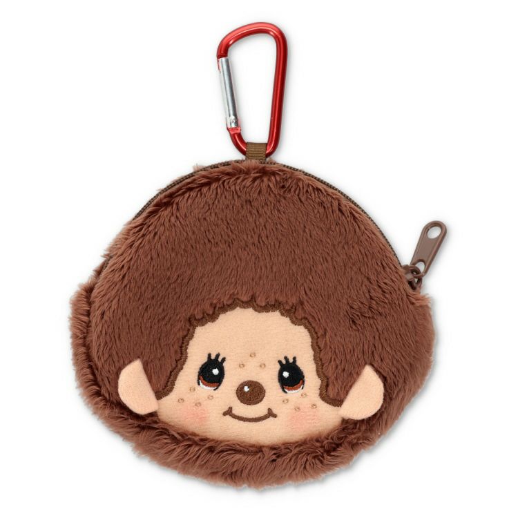 Monchhichi Boy Plush Zipper Pouch Keychain