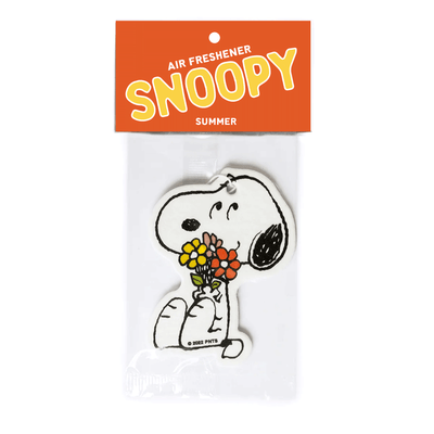 Peanuts Snoopy Flower Bouquet Car Air Freshener