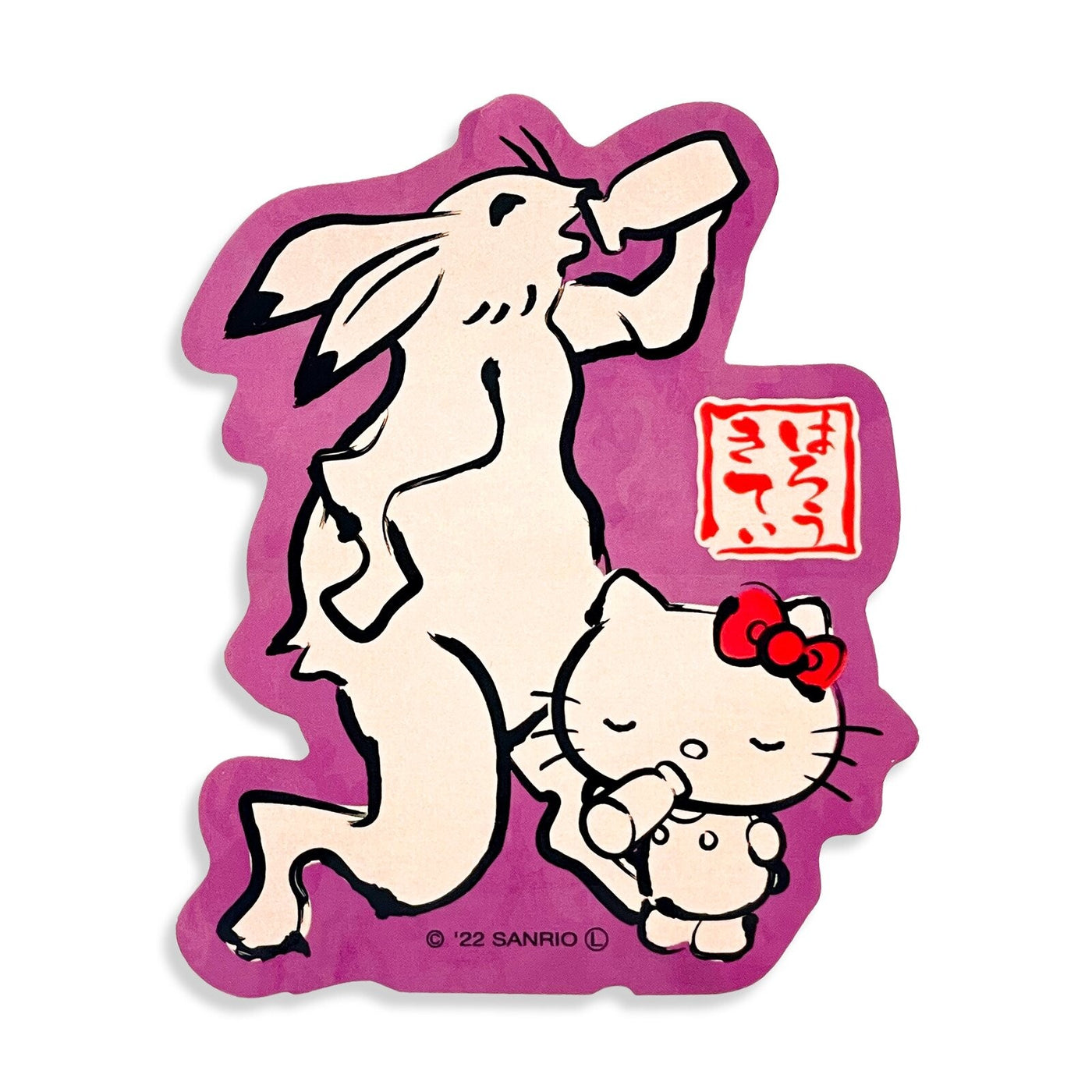 Hello Kitty x Birds and Beasts Caricature Sticker - Rabbit