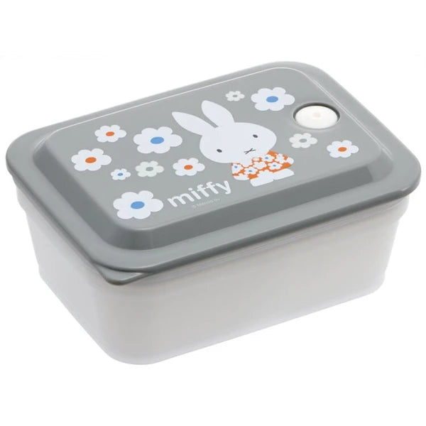 Miffy Flower Bento Box Grey