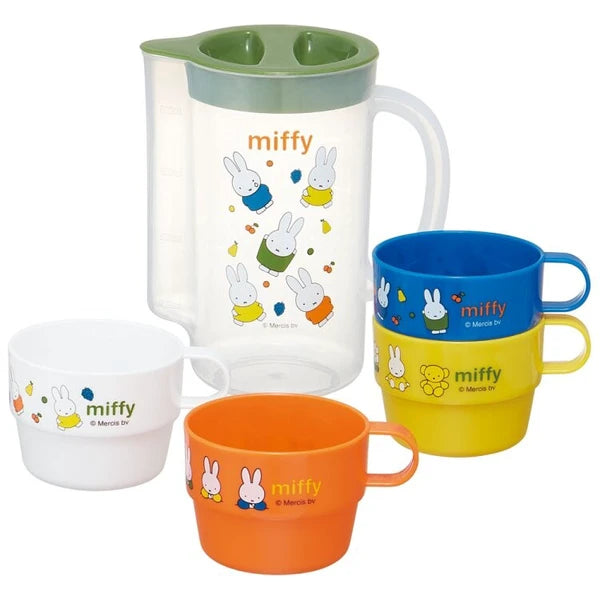 Miffy Water Pitcher with Stacking Cups Set