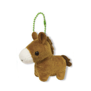 Horse Mini Plush Charm Keychain