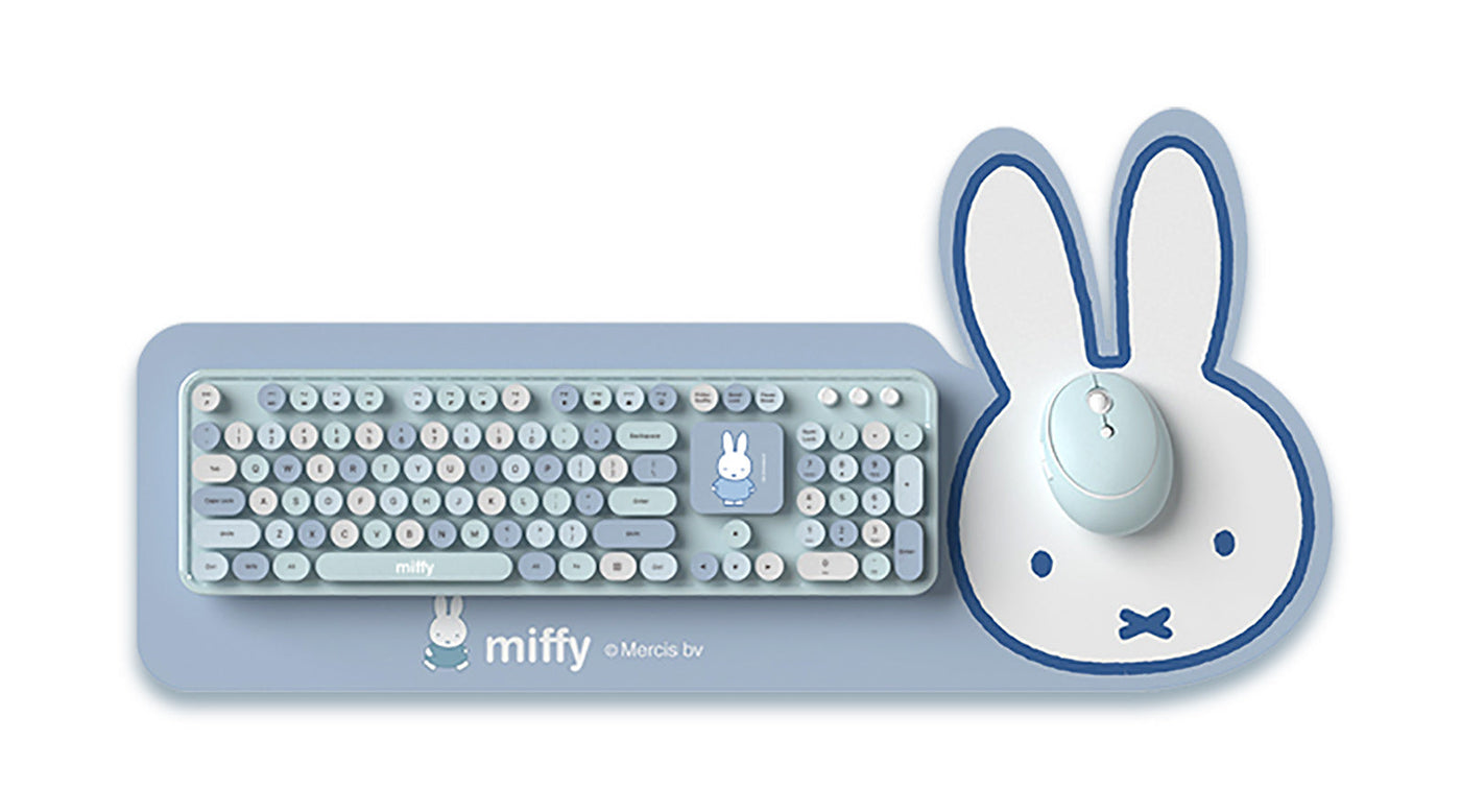 Miffy 104 Keyboard, Mouse Combo with Pad