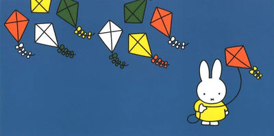 Miffy Post Card - Flying Kite