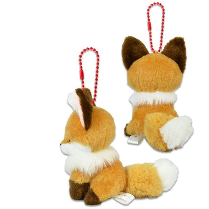 Fox Mini Plush Charm Keychain