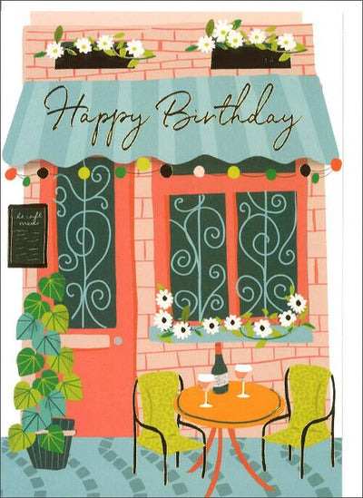 Happy Birthday Restaurant Card