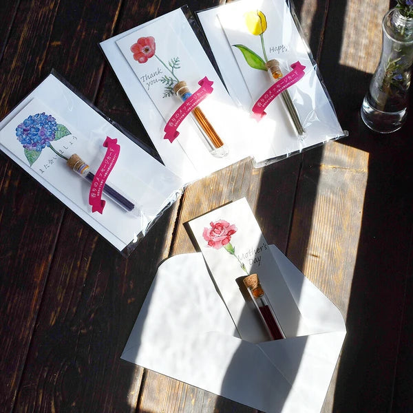 Japanese Flower Incense Greeting Card