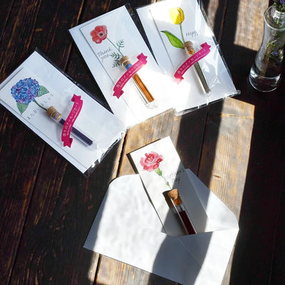 Japanese Flower Incense Greeting Card
