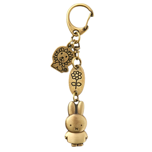 Miffy Metal Charm Keychain