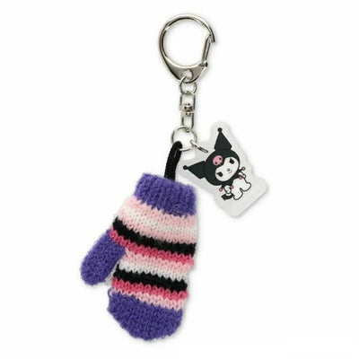 Kuromi Mini Mitten / Pom Pom Hat Keychain