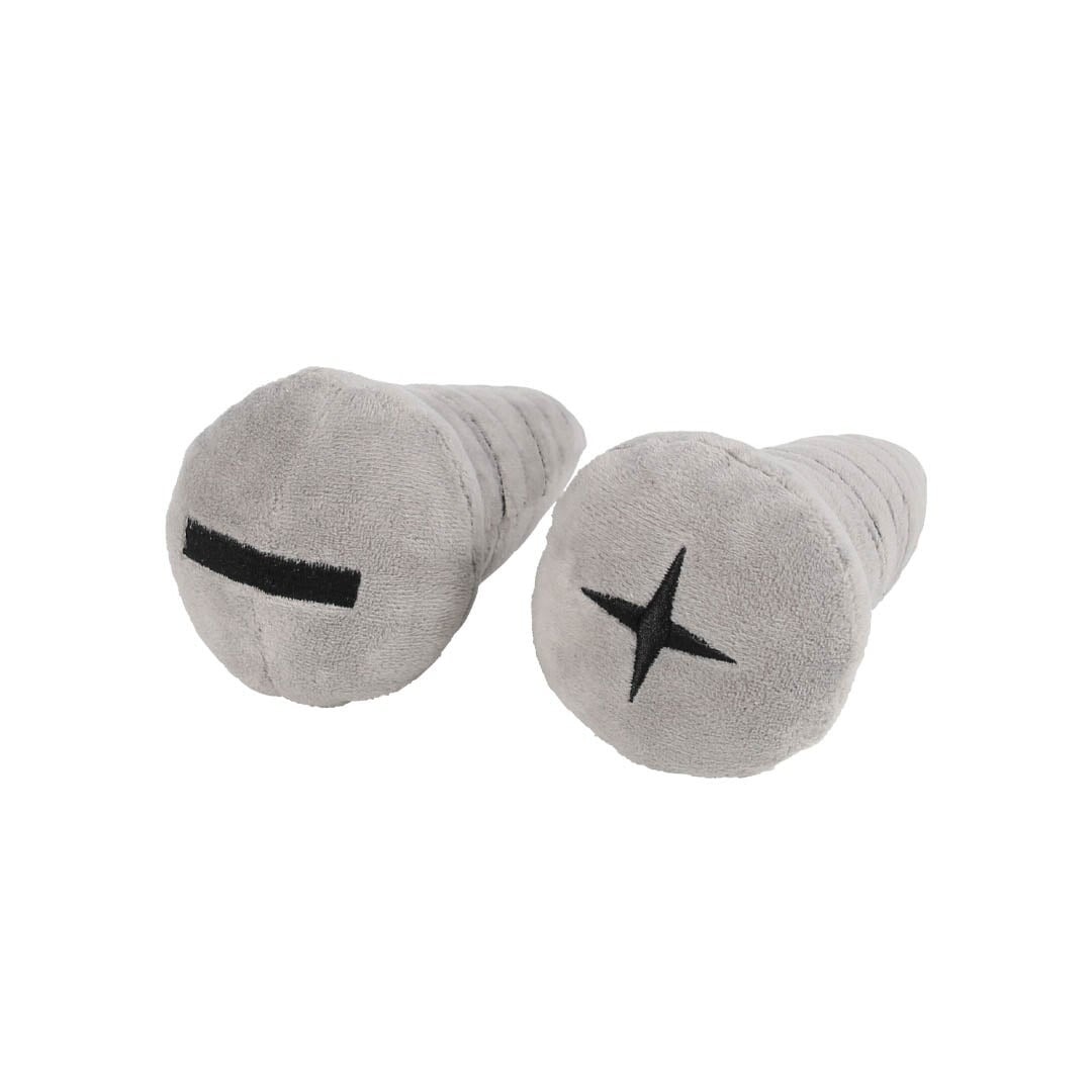 Screws Squeaker Dog Toy - Set of 2