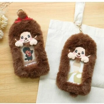 Monchhichi Fluffy Photo Holder Key Chain