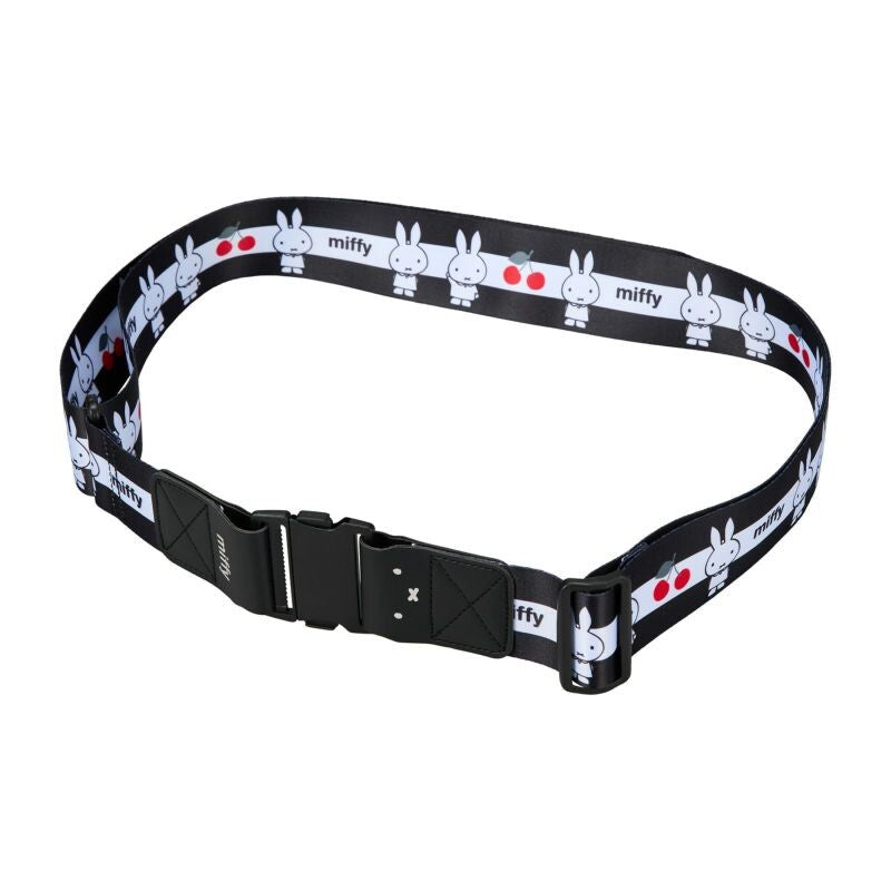 Miffy Suitcase Belt Standing Cherry Black